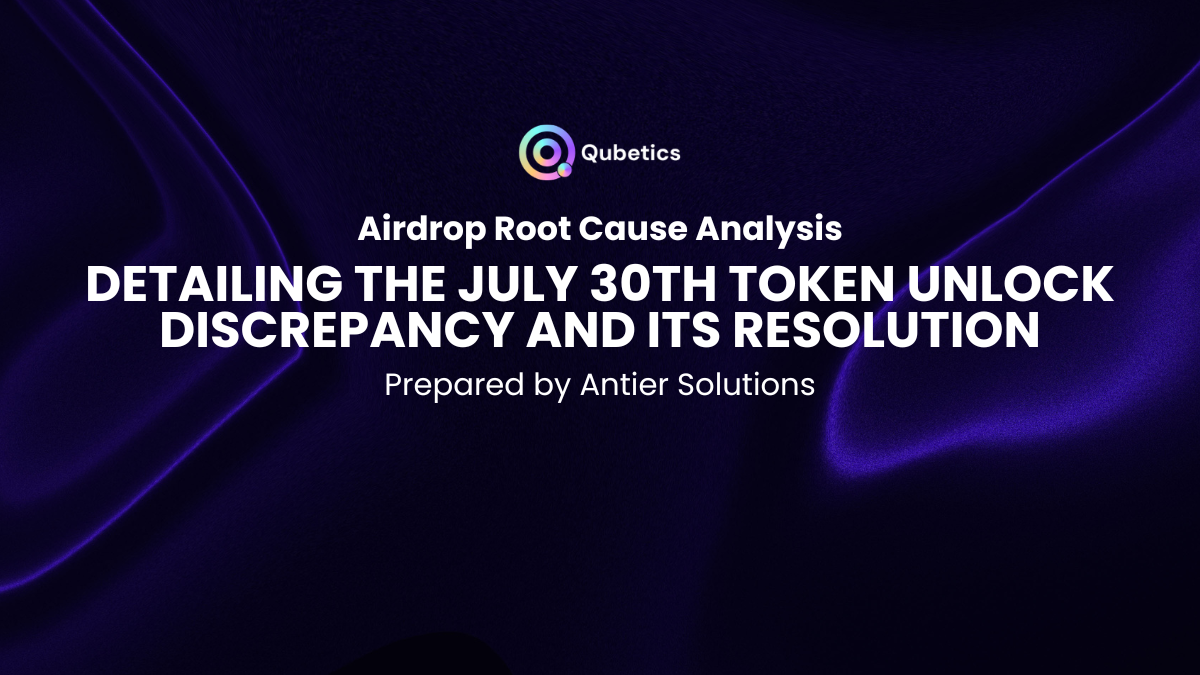 Qubetics Airdrop Root Cause Analysis By Antier Solutions